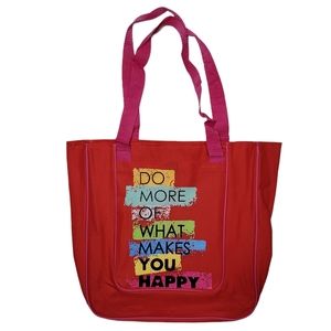 Leeds Tote Bag "Do More Of What Makes You Happy"